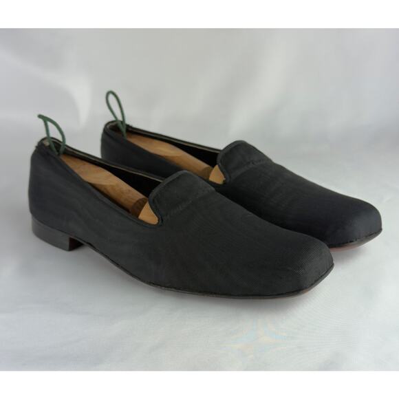 Henry Maxwell London Black Square-Toe Loafers M 10 main image 7